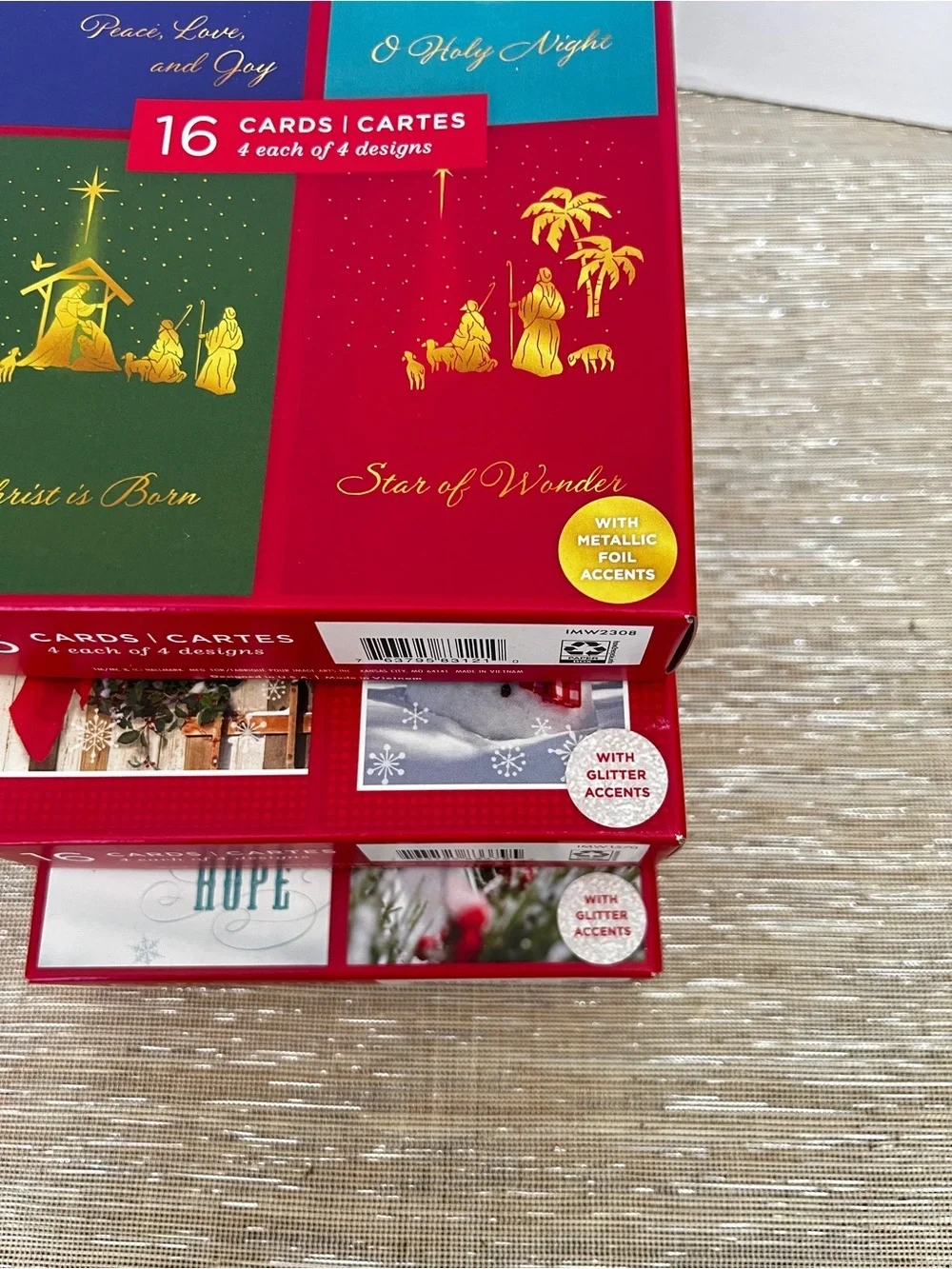 Lot of 3 Christmas Cards 16 count in Each Box